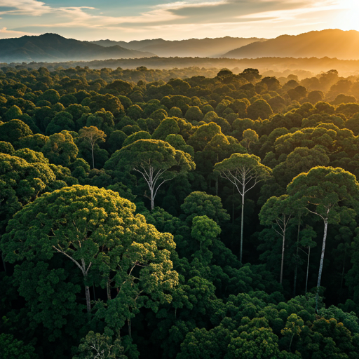 Lanskap Desa Sangkima dengan hutan dan perbukitan